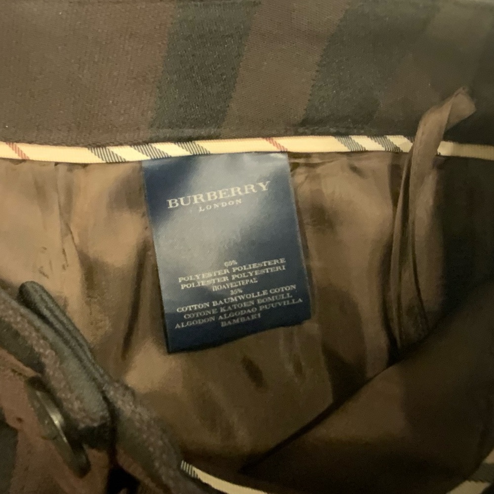 Burberry Brown and Black Plaid Tailored Blazer Jacket - Picture 13 of 16